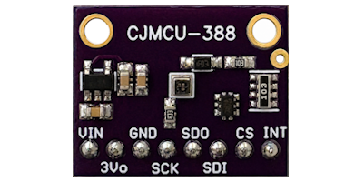 BMP388 luchtdruk sensor aangesloten op een ESP32 voor een modulair weerstation